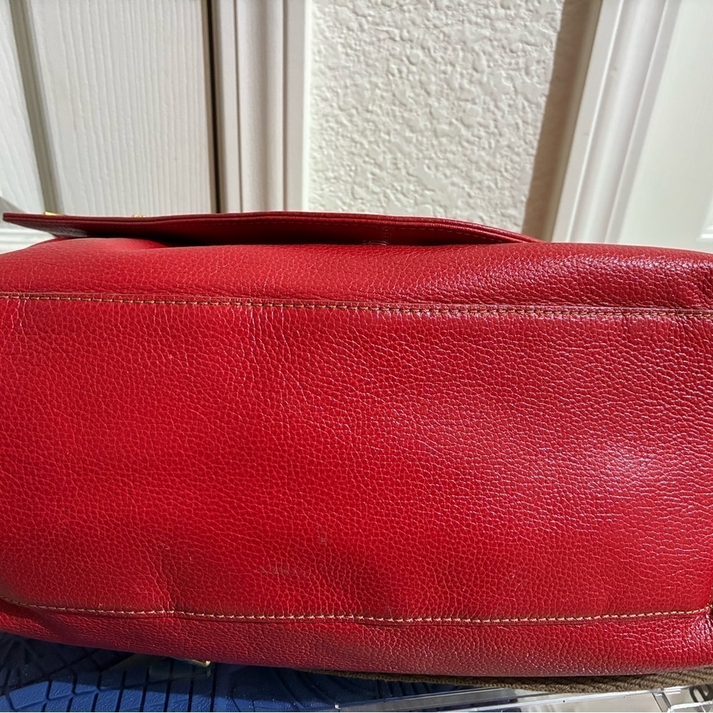 Red Leather Women's Bag - Picture 5 of 7